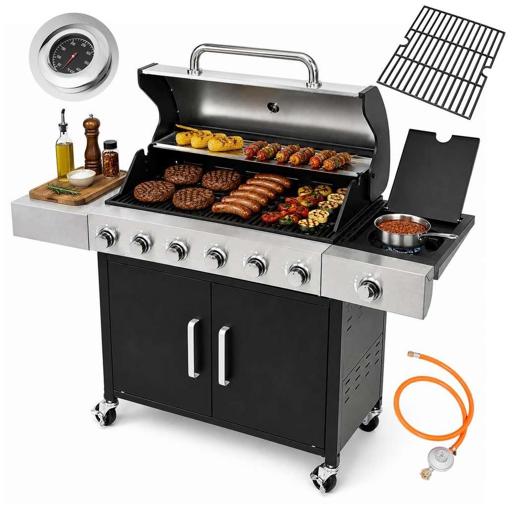 Grill gazowy ogrodowy 22,6kW BERGMANN 6+1 7 palników Zdjęcie produktu 