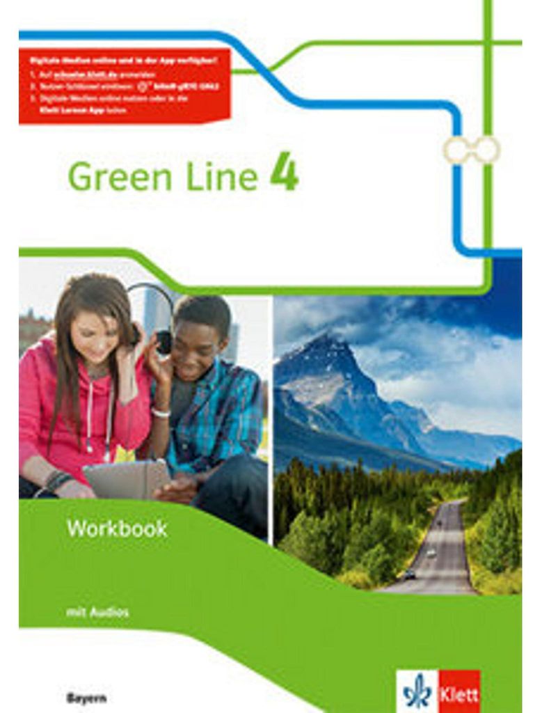 Green Line 4. Ausgabe Bayern. Workbook mit Audios 8. Klasse Produktbild 