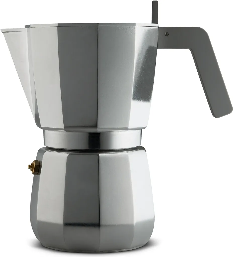 Cafetière Moka Alessi 9 Tasses pour Petit-Déjeuner Famille et Induction