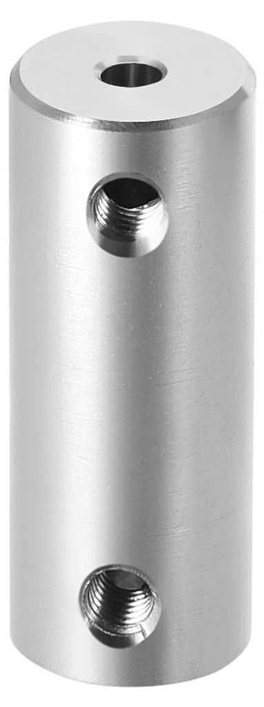 2mm bis 3,17mm Bohrung Starre Kupplungsschraube L26XD10 Aluminiumlegierung Wellenkupplungsverbinder Motorzubeh?r