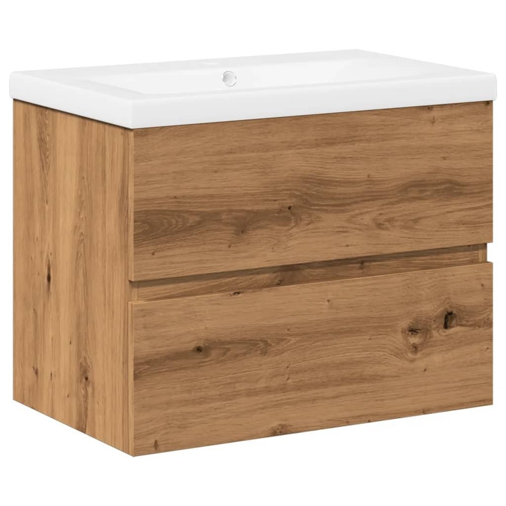 vidaXL Waschbeckenunterschrank mit Einbaubecken Produktbild 