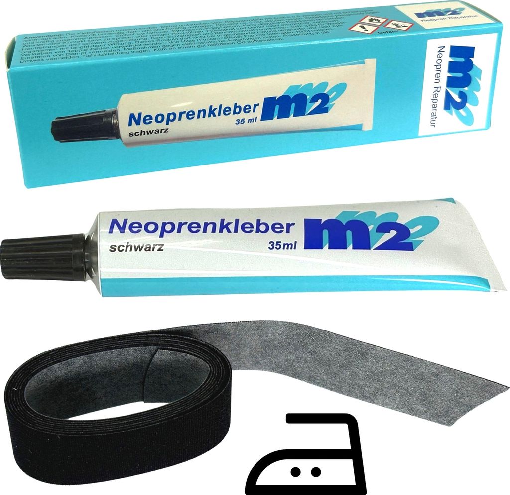 M2 Neopren Nahtband 20mm aufbügeln Neoprenanzug Reperatur Produktbild 