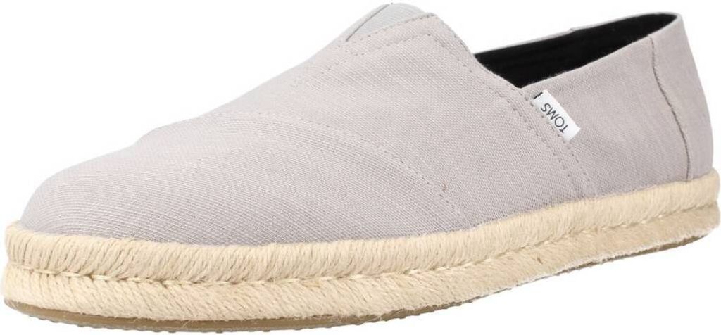 Toms Alpargata Rope 2.0 Herren Recycelte Baumwolle Espadrille Turnschuhe Grau – 7 Großbritannien - 40,5 EU - 8 US / Grau