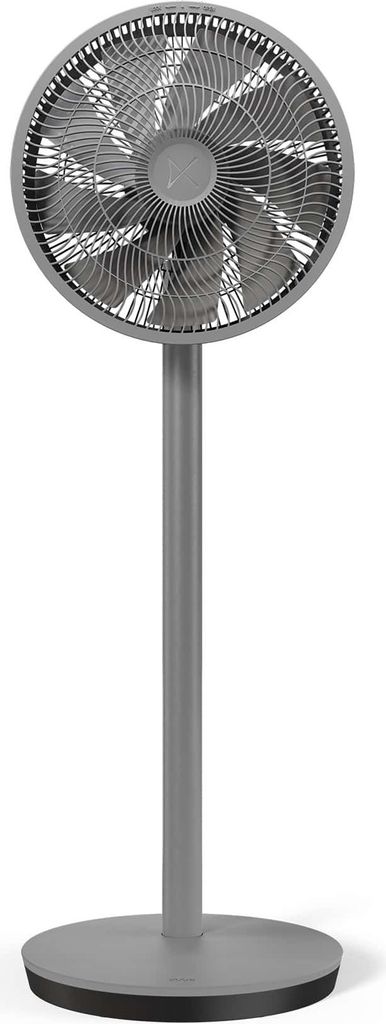 Duux Whisper Essence Leiser Standventilator - Mit Timer, 7 Geschwindigkeitsstufen und DC-motor - Grau