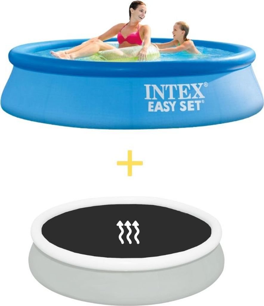 Intex Easy Set Pool - 244 x 61 cm - Inklusive Solarsegel