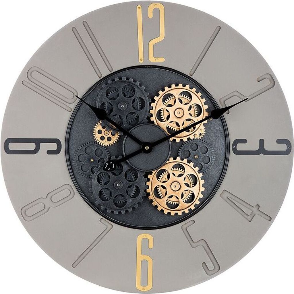 Casablanca Wanduhr, rund, Zahnradmotiv, Metall, grau, , L. Immagine del prodotto 