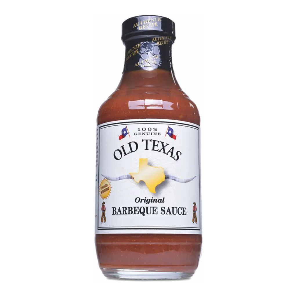 Verpackungsbild Old Texas rauchige und würzige BBQ Sauce mit Raucharoma 455ml