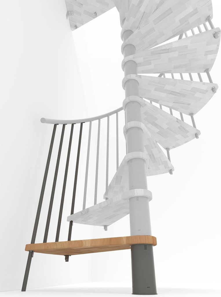 Minka Höhenerweiterung für Spiral Smart 160cm Durchmesser Buche Grau