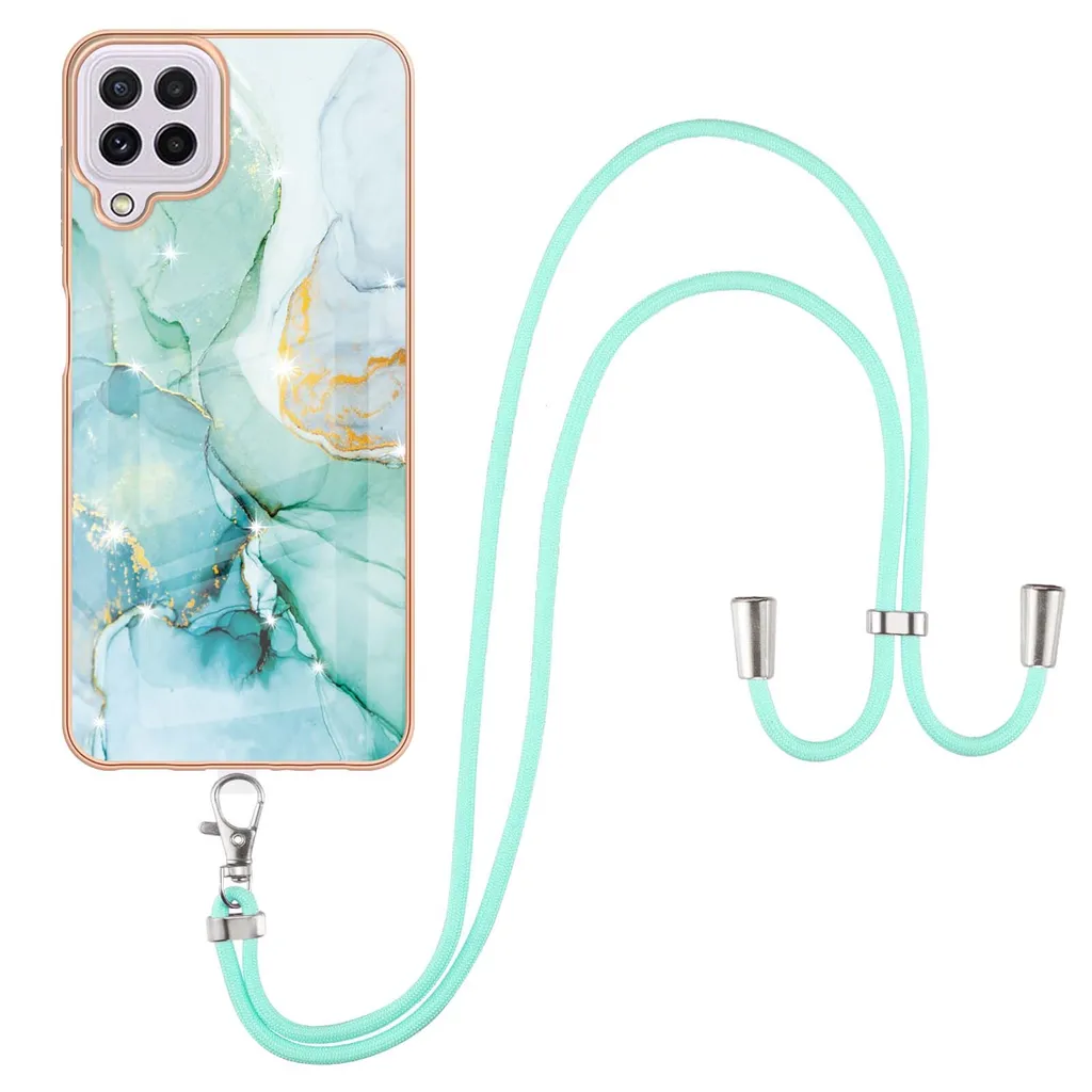 Custodia Samsung Galaxy A22 4G Verde - TPU Premium con Tracolla Regolabile