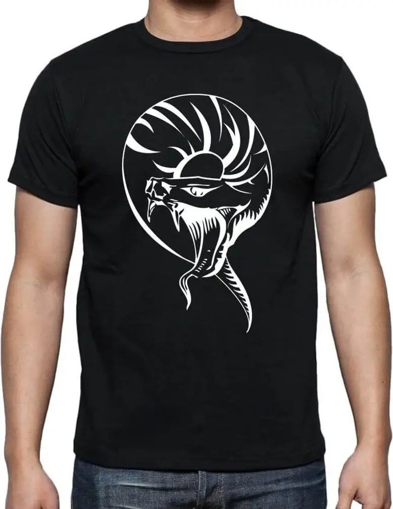 Herren Grafik T-Shirt Stammes-Schlangen-Tattoo 1 – Tribal Snake Tattoo 1 – Öko-Verantwortlich Vintage Jahrgang Kurzarm Lustige Druck Geburtstag