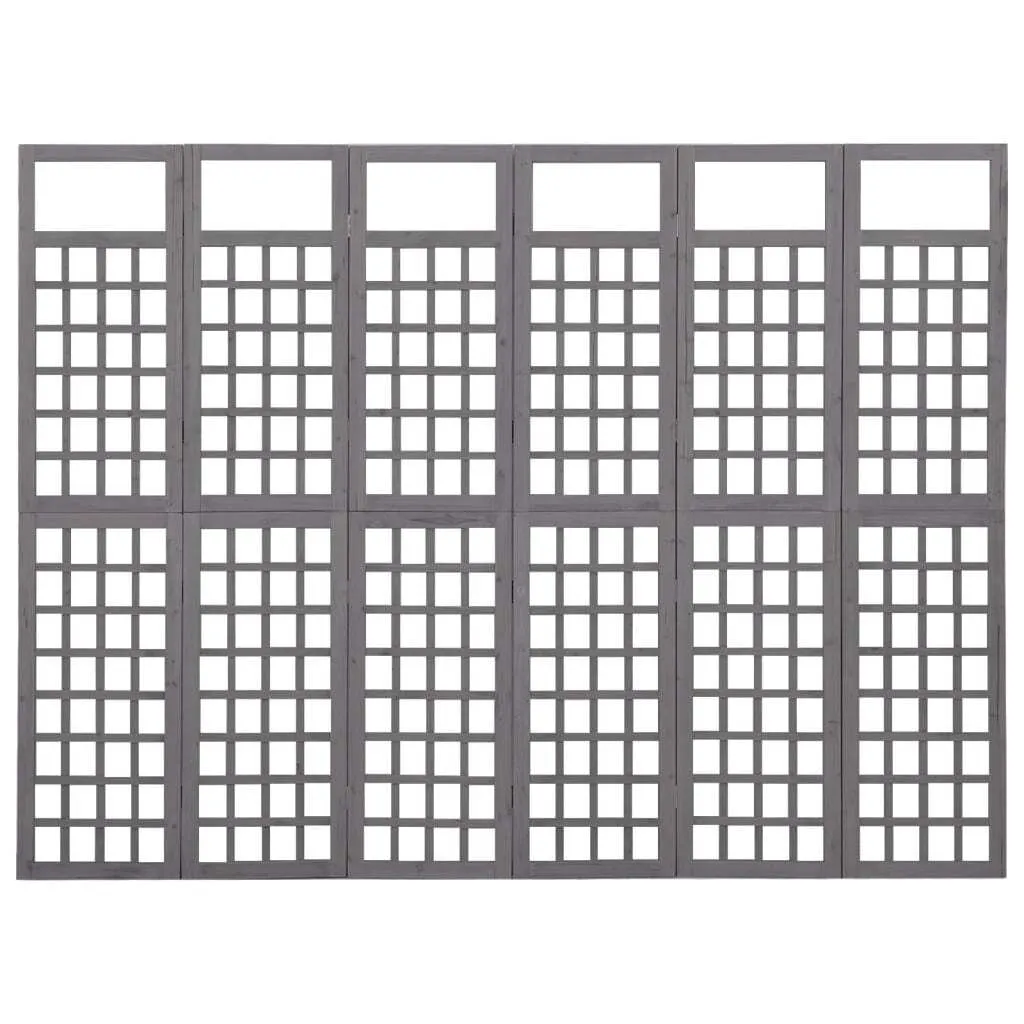 Paravent Jardin Gris pour Cacher le Vis-à-Vis en Bois Massif 242x180