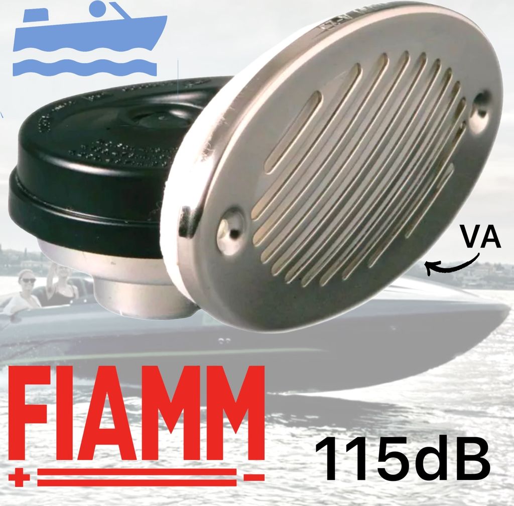 Fiamm Signal Einbauhorn Marine Schiff US Boot Hupe 115dB Produktbild 