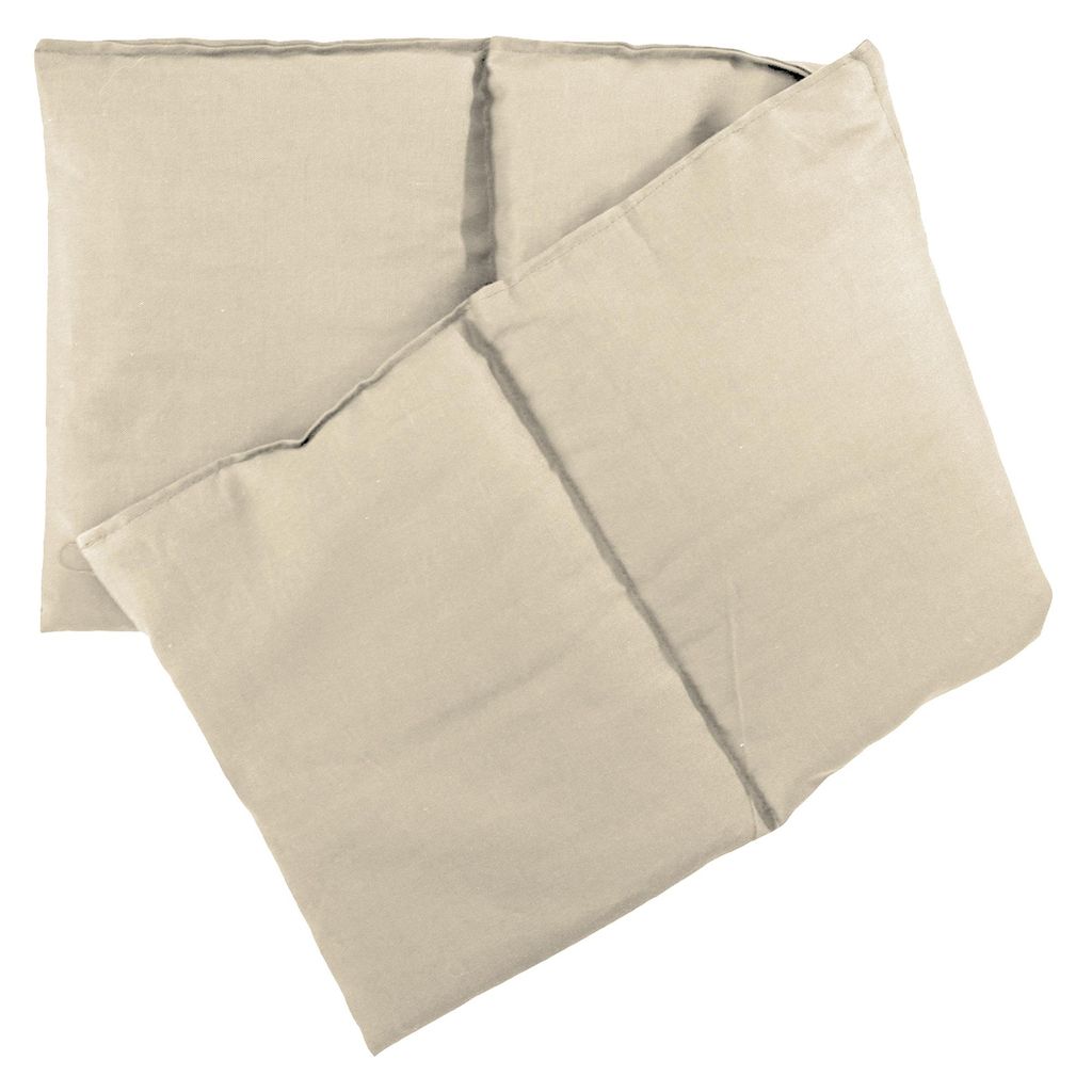 4-Kammer Kirschkernkissen 20x60cm groß - Wärmekissen & Kältekissen - 60x20cm Körner-Kissen Kirschkerne, rohweiß