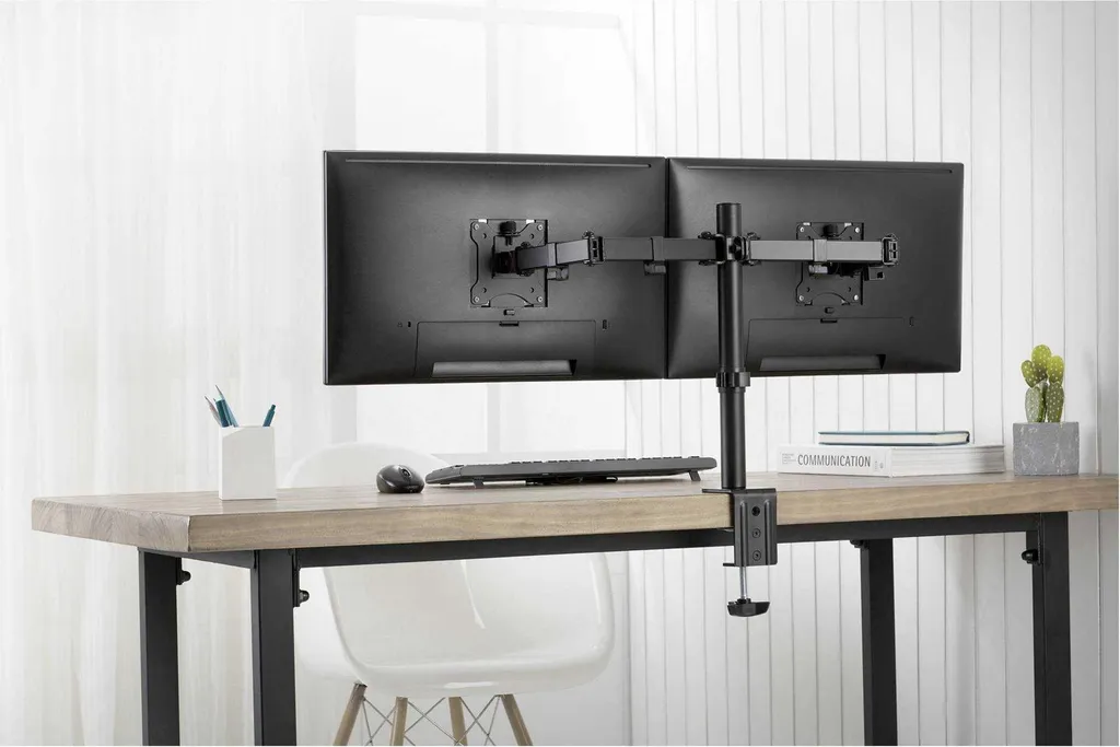 Support d'écran double fixation stable DIGITUS pour moniteurs 15-32" - 8