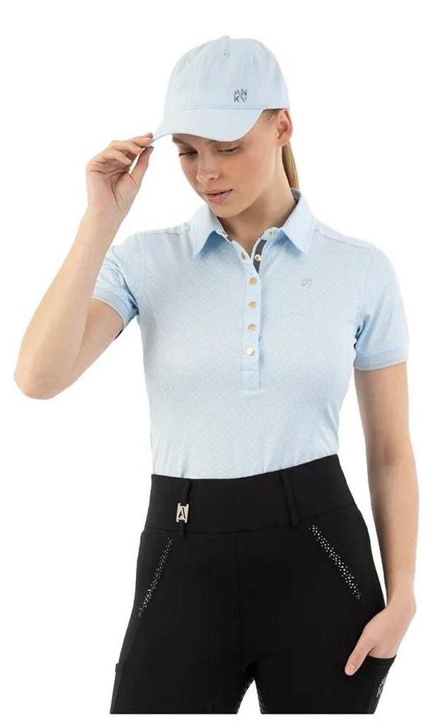 Anky Essential Atc261201 Kurzarm-poloshirt Für Damen Blau L Frau Blau L