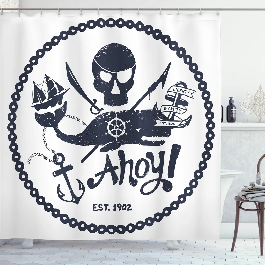 Tenda Bagno Antimuffa 175x200 cm - Design Ancora Vintage ABAKUHAUS