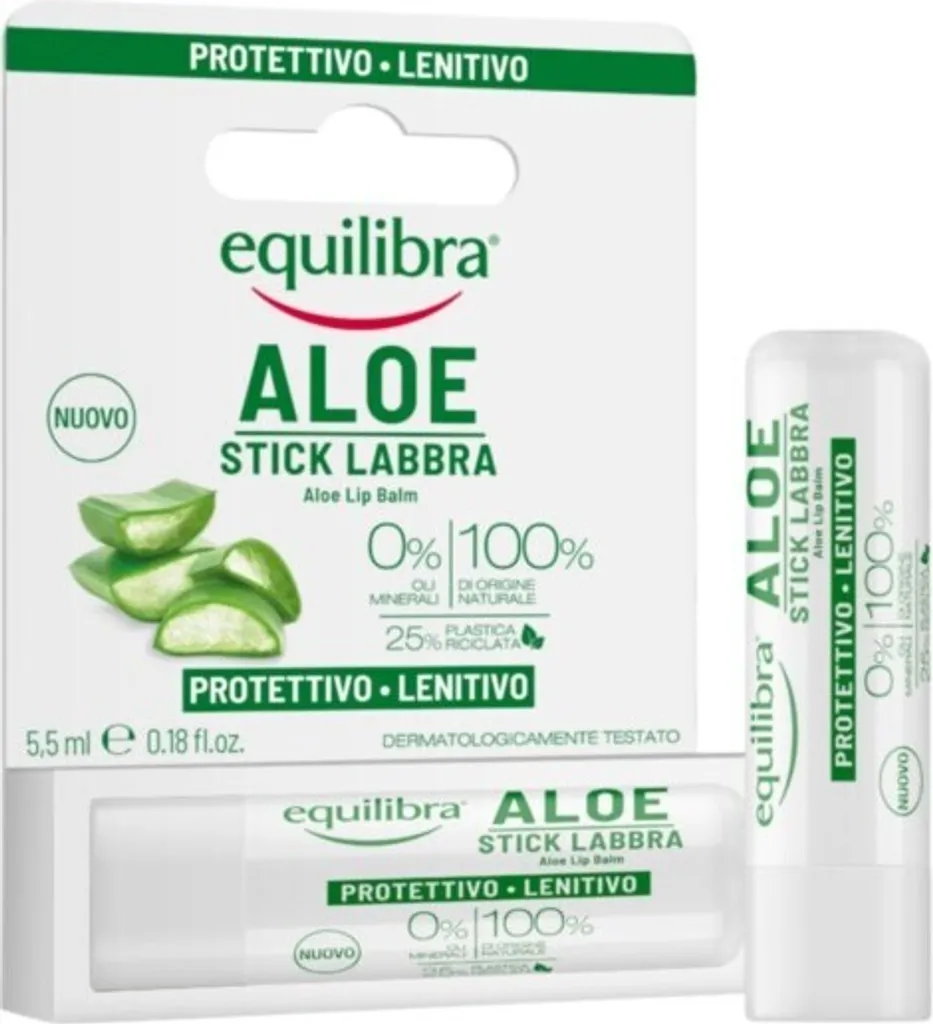 Stick Labbra Aloe Vera 5,5 ml - Idratazione Intensa e Protezione 24h
