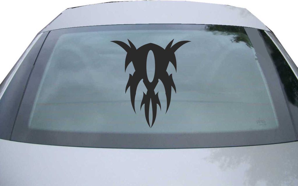 Indigos UG - Aufkleber Heckscheibe & Motorklappe DE7111 - schwarz - 600x545 mm - Yuuzhan Vong - Auto Scheiben Fenster Heckklappe Tuning Racing JDM ...