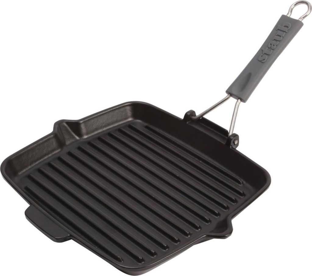 Staub Grillpfanne induktion quadratisch 24x24cm schwarz