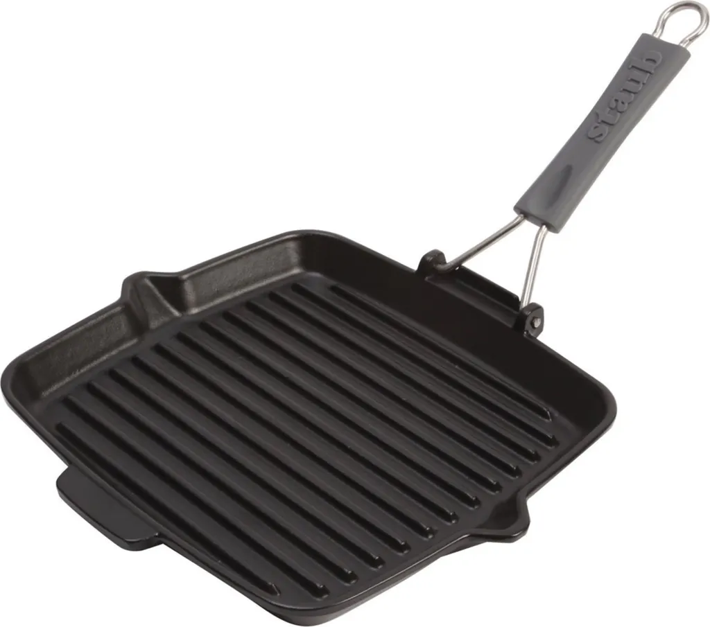 Staub Padella Quadrata in Ghisa 24cm 405093440 | Bistecchiera Originale