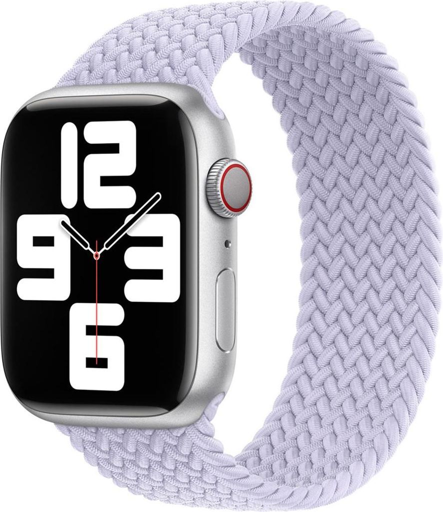 Geflochtenes Solo Loop für das Apple Watch | 44/45/46/49 mm - Größe 12 - Purple Fog