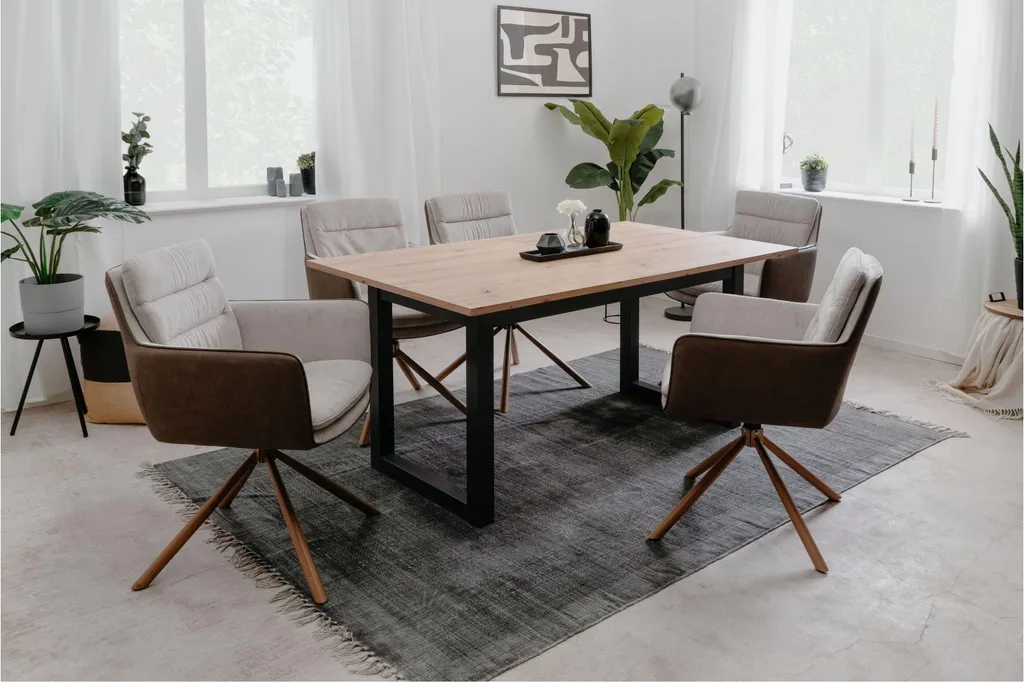 Table de séjour extensible DENVER pour repas de famille et réception - 23