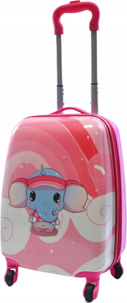 KABINENKOFFER FÜR MÄDCHEN ELEFANT KINDERGEpäCK REISETASCHE RÄDER