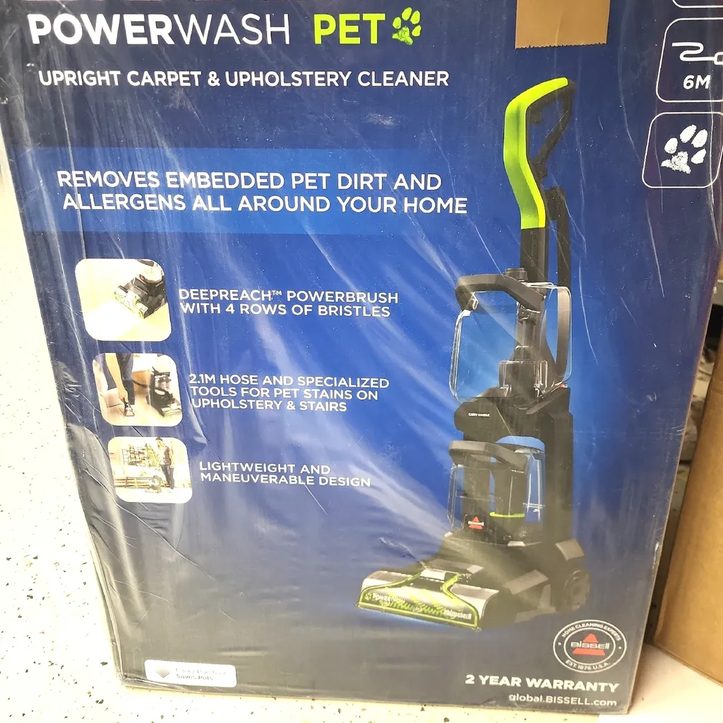 BISSELL PowerWash Pet 3878N Aspirateur laveur noir et citron vert