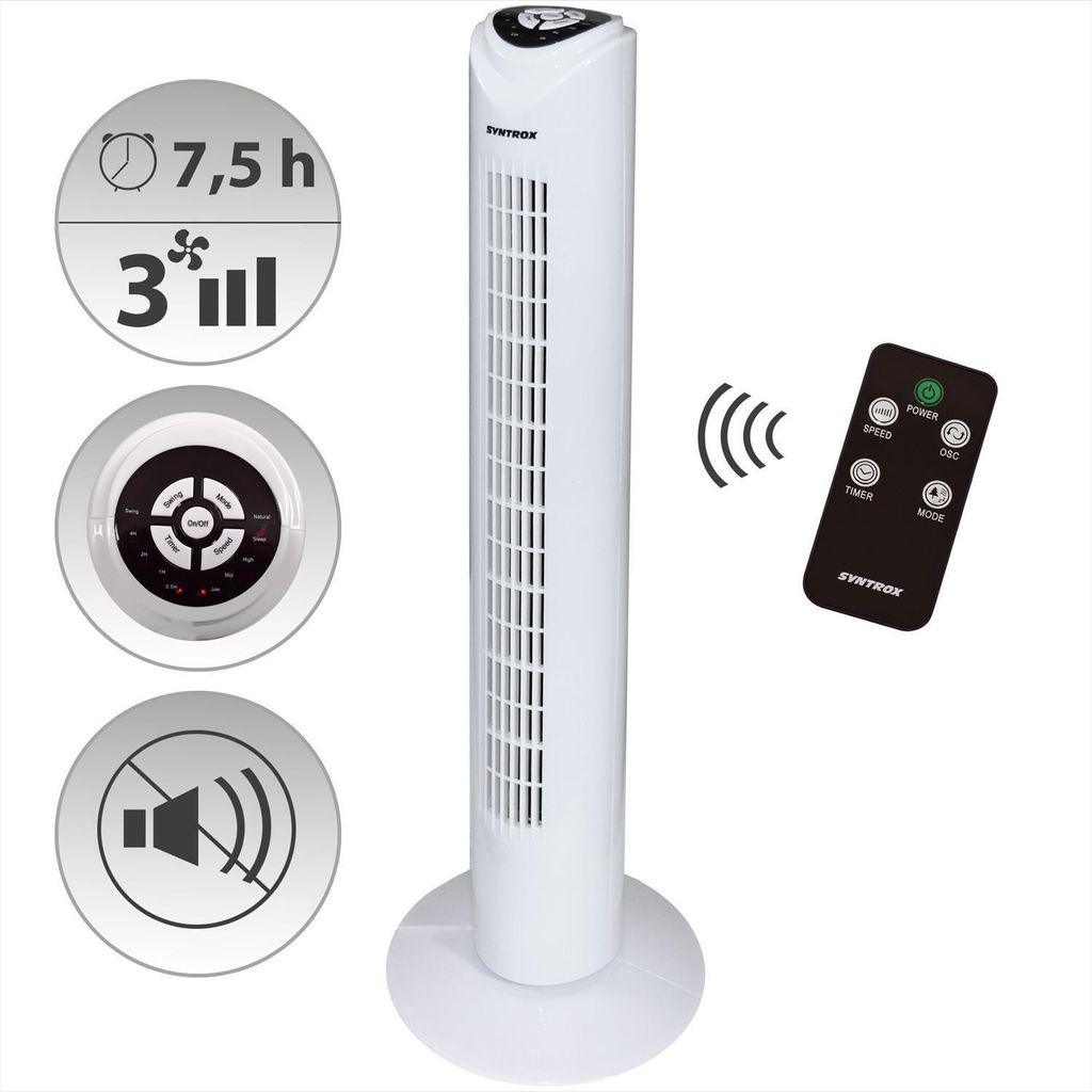 Syntrox Germany Turmventilator Drilef 90° Oszillation 3 Produktbild 