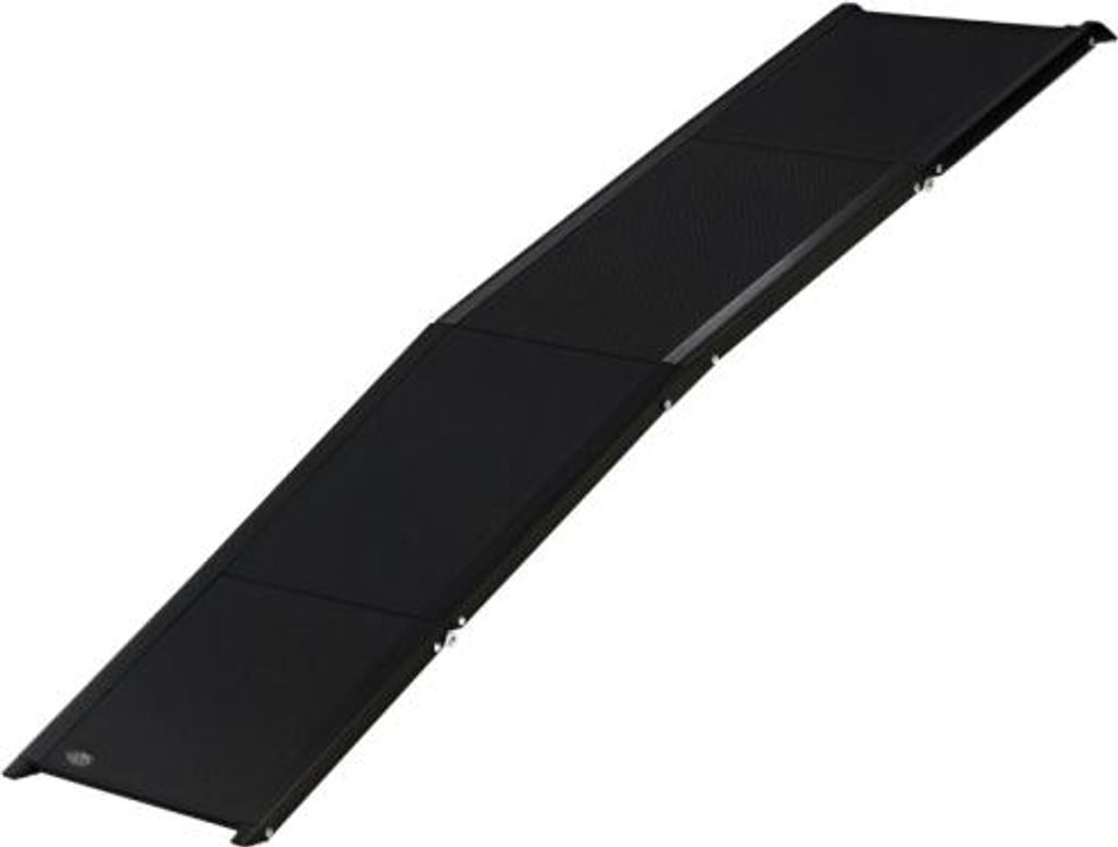 158x43.5x2.5 cm Schwarz Haustierrampe klappbar rutschfest fuer Hunde bis 40 kg