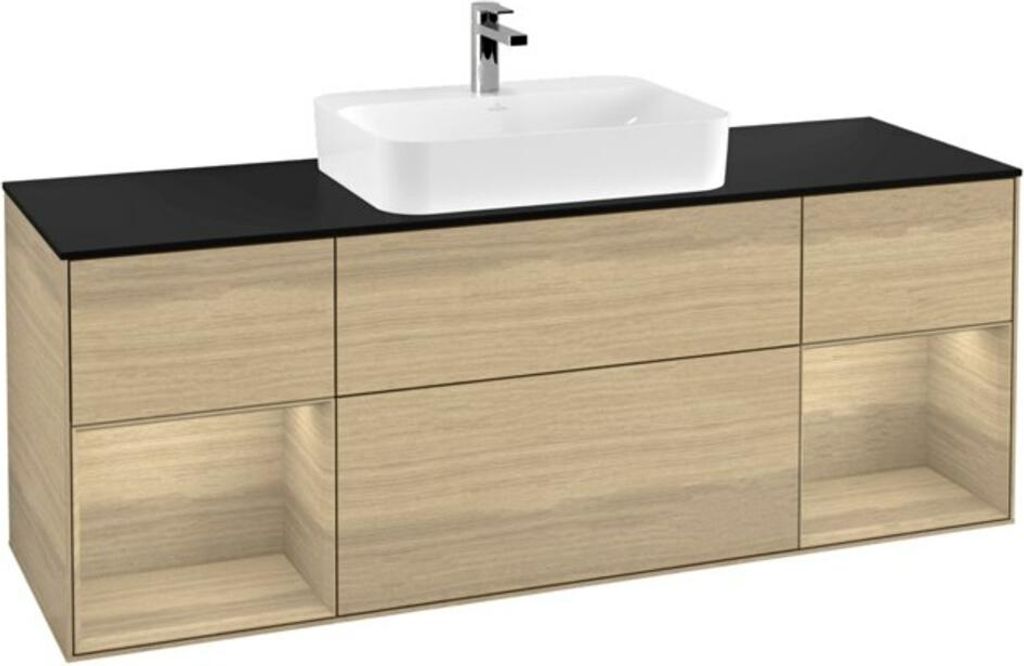 V&B Waschtischunterschrank Wandbeleuchtung Finion 160cm, Pl bla m, Reg Oa ven, Oa ven