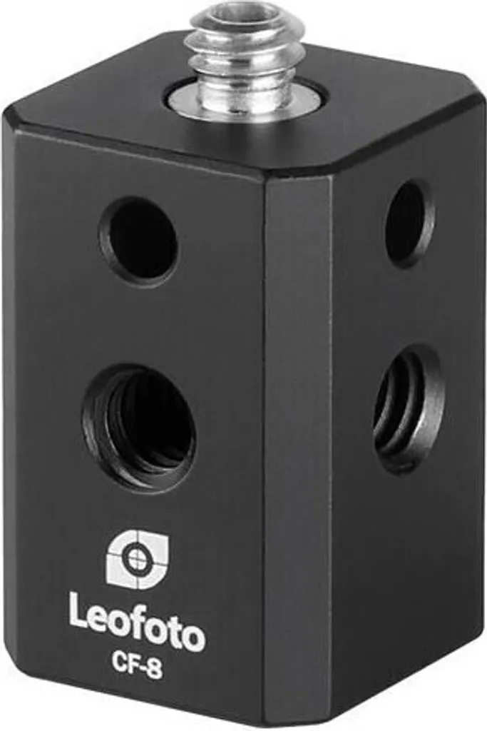 Multi-adaptateur cube Leofoto CF-8 pour fixation écran et flash vidéo