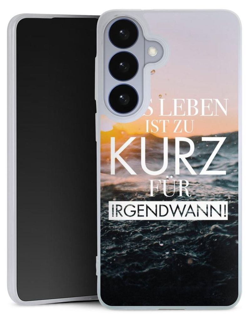 DeinDesign Slim Hülle für Samsung Galaxy S26+ Silikon Case Ultra Dünn Handyhülle Meer Statement Spruch
