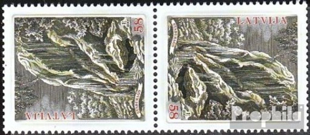 Briefmarken Lettland 2006 Mi 681K (kompl.Ausg.) Kehrdruckpaar postfrisch Denkmal