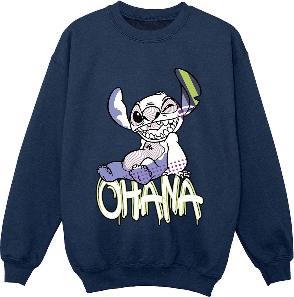 Disney - "Ohana" Sweatshirt für Jungen BI22165 (152-158) (Marineblau)