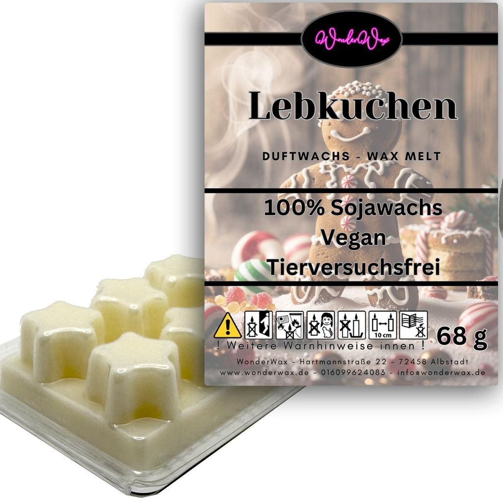 WonderWax Duftwachs Wax Melts für Duftlampe, 6 Sterne Duftmelt Wachsmelt Sojawachs Duftwachs Würfel für Raumdüfte, Wachs Duftöl Winter Indoor ...