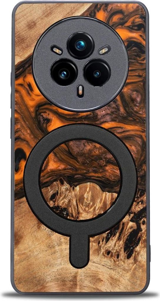 Bewood Einzigartige Hülle für Realme 14 Pro Plus 5G - Orange mit MagSafe