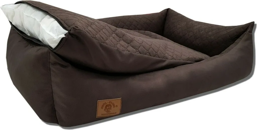 Cuccia Cane XL 100x70 Impermeabile Marrone: Letto Oxford Sfoderabile - 2