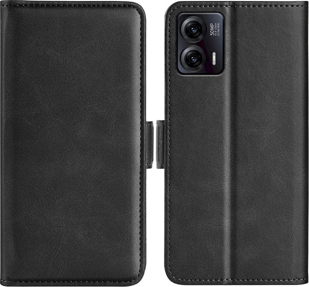 Mobigear Slim Magnet TCL 40 SE Hülle Klapphülle Geldbörse - Schwarz