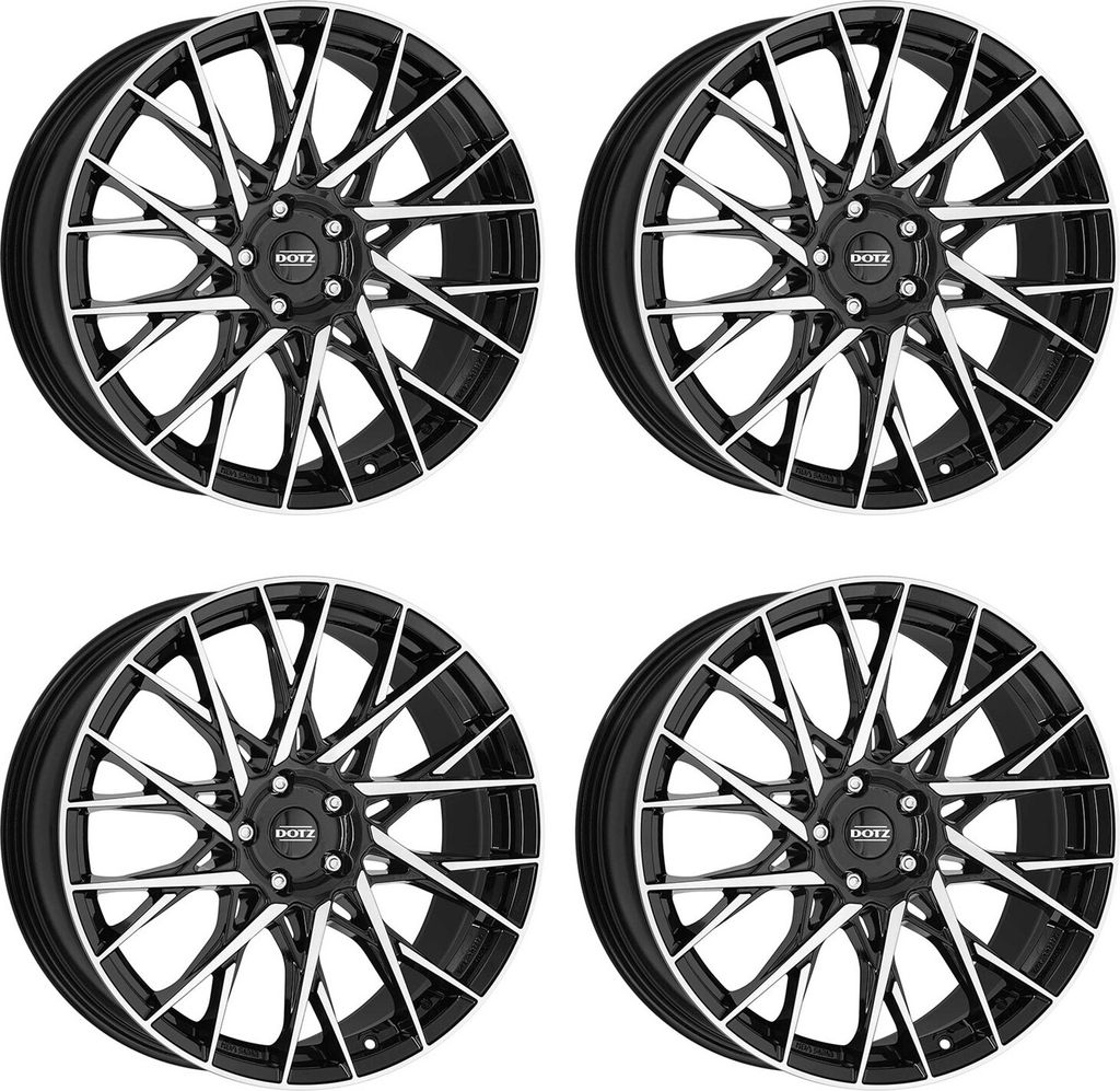 4 Felgen Dotz Fuji dark 8.0Jx19 5x114.3 für Dacia Duster