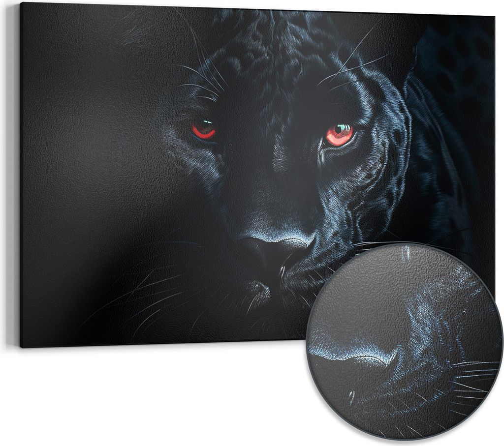 DEQORI Magnettafel Metall 90x60 cm 'Mystische Anmut' Whiteboard Pinnwand Magnetboard Büro