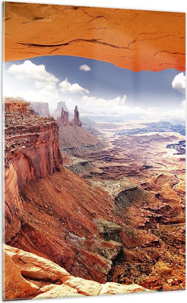 Bilder auf glas - Einteilig - Amerika arizona schlucht geologie - 70x100cm - Glasbilder - Wandbilder - Bilder - Wanddekoration aus Glas - Glas Bild...