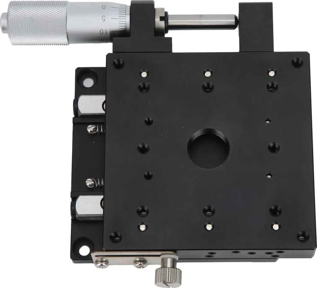 Table de translation XPG80 pour microscope, réglage fin axe X manuel
