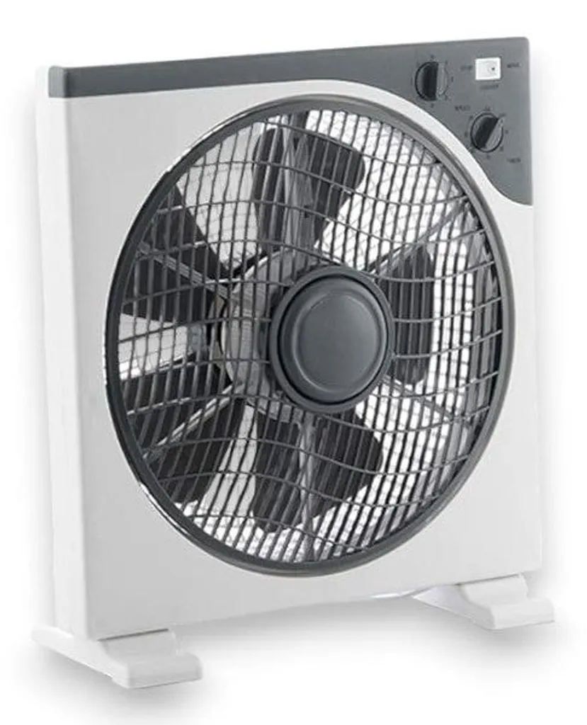 Ventilateur 3 vitesses avec pales en résine et minuterie programmable 30cm
