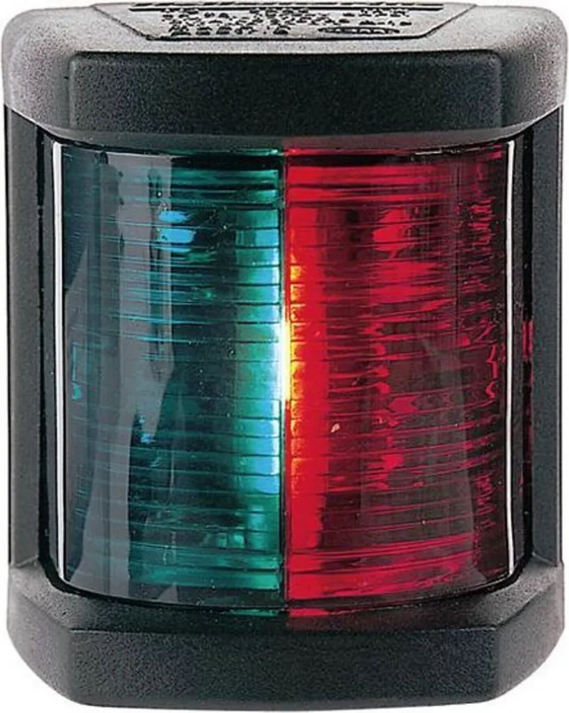 Lanterne marine bicolore Hella 3562 noire pour navigation de nuit sûre