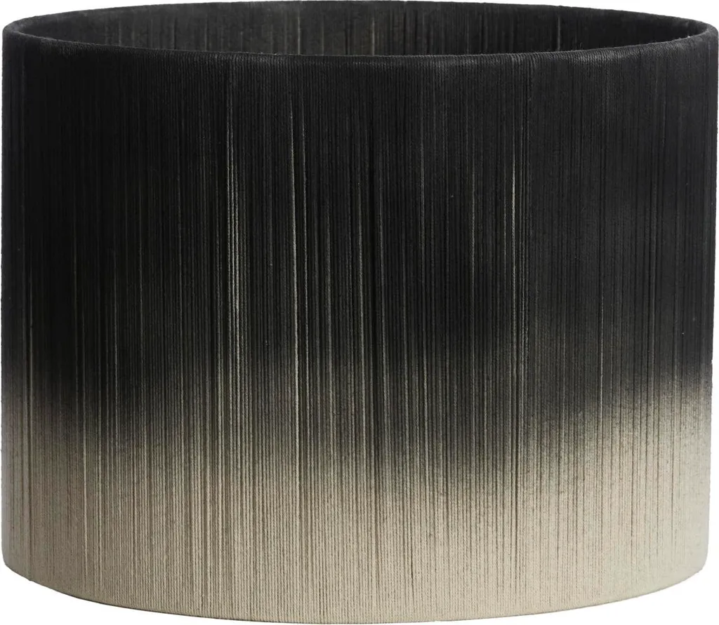 Abat-jour noir 40cm en textile de luxe Tossa E27 Light & Living 2240961