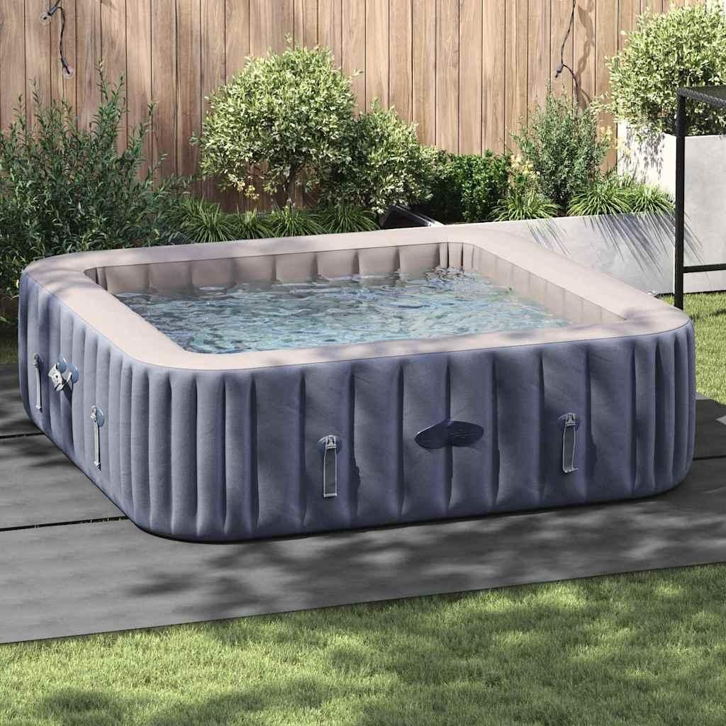 "WINTER SALE"Bodenfolie für Pools Hellgrau 396x396x0,1cm Vliesstoff DE351433 - Poolzubehör