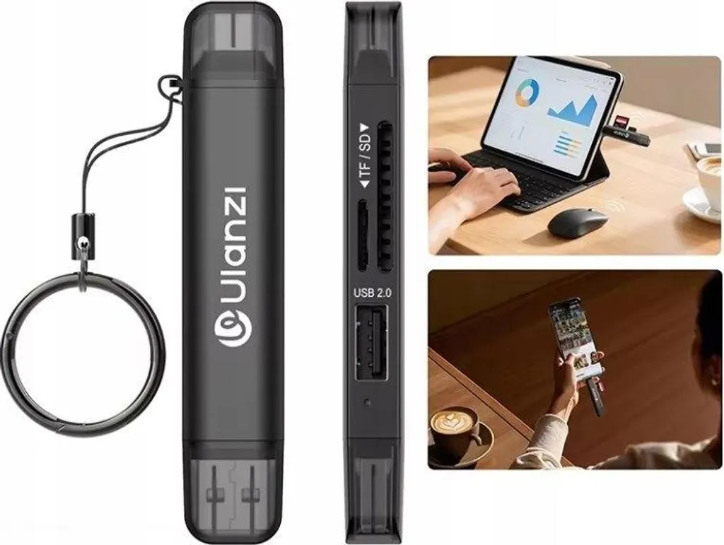 Lecteur Cartes Ulanzi CR1 : Solution Rapide USB-C pour SD et MicroSD TF