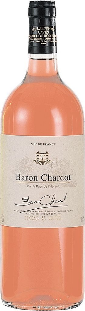 Baron Charcot rosé Vin de Pays de l'Herault 2025 Pays d'Oc | Frankreich | 13% vol | 1 l