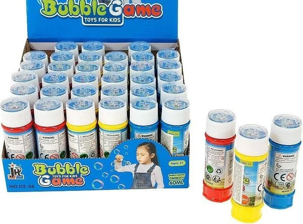 Bulles de savon anti-fuite pour invités - Pack de 36 flacons de 11,5 cm